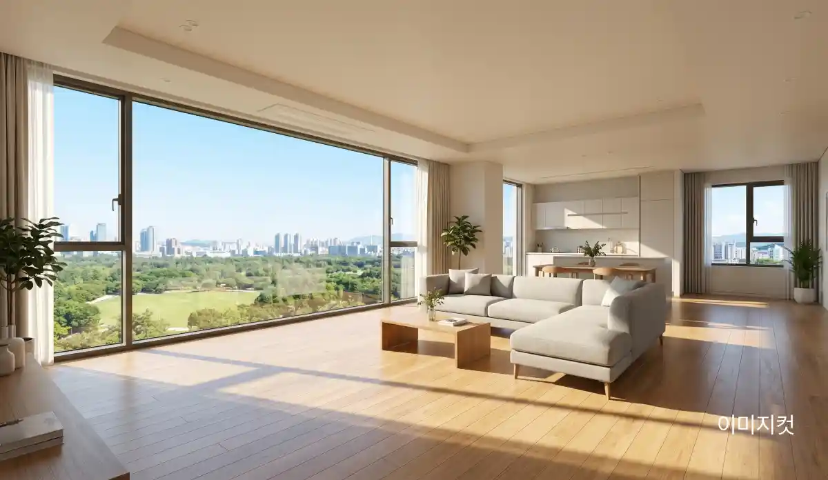 수정사항 9 해운대 경동리인뷰 4차 전 세대 4Bay 판상형 평면 — 남향 위주 배치, 광폭 거실
